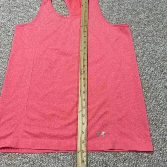 Under Armour HeatGear Seamless Racerback Tank Top PINK SMALL - Picture 4 of 5